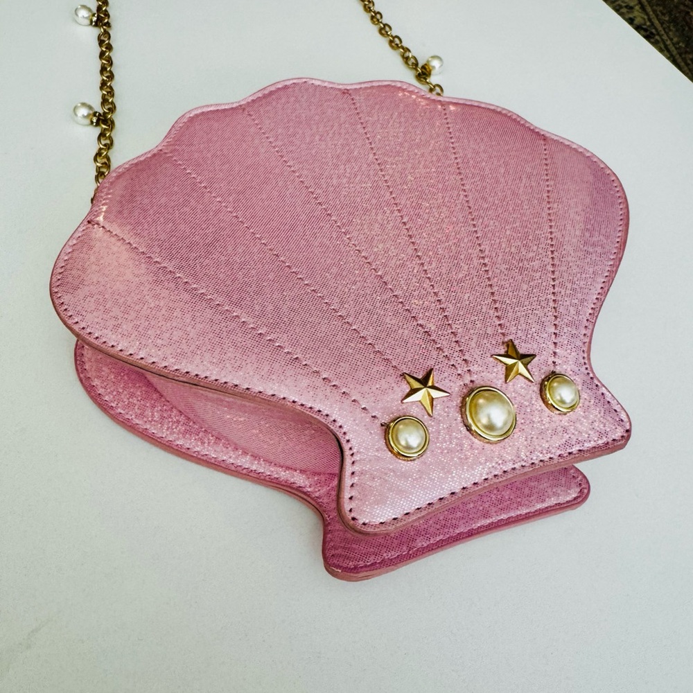 Pink Shell-Shaped Crossbody Bag - Picture 4 of 6